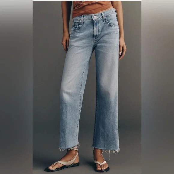 MOTHER The Mid Rise Rambler Zip Ankle Fray, size 25 - Picture 6 of 7